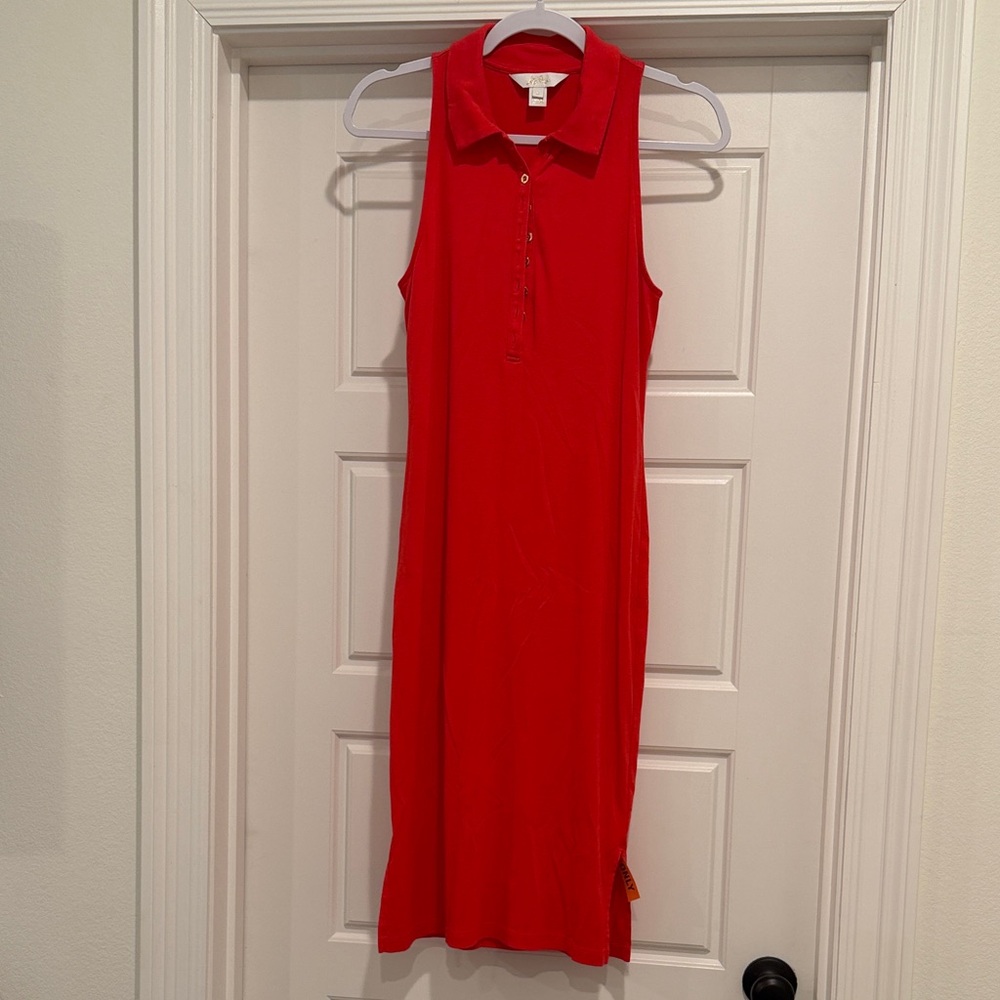 Lilly Pulitzer Sleeveless Red Polo Dress